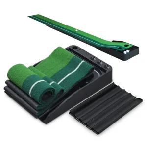 자동 퍼터 연습기 퍼팅연습 골프연습매트 실내 골프매트 스트로크