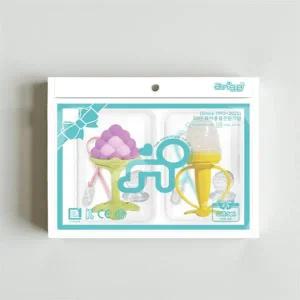 유아 과즙망 과일 쪽쪽이 리필망 치발기 과육 실리콘 망 손잡이 자기주도 쥬시망