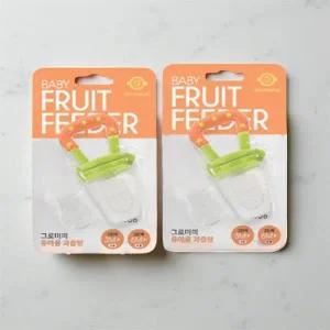 유아 과즙망 과일 쪽쪽이 리필망 치발기 과육 실리콘 망 손잡이 자기주도 쥬시망