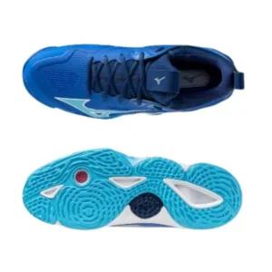 [미즈노](하남점) 남여공용 대표 쿠셔닝 배드민턴 배구화 웨이브 모멘텀3 V1GA231201 블루 WAVE MOMENTUM3