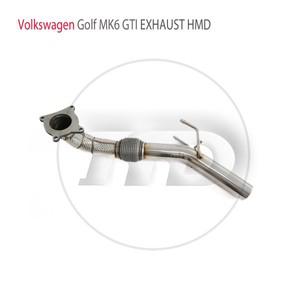 폭스바겐 골프 MK6 GTI 2.0 HMD 배기 시스템용 고성능 다운파이프 (촉매 변환기 포함) 자동차 액세서리