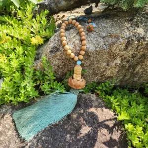 풍수 석가모니 부처님 염주 차걸이 안전운전 (WC4653E)