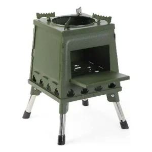 고품질 해피캠핑 접이식 화목난로(26x34cm) 불멍 장작 화로대 전기히 (WDC113F)