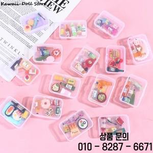 5PCS 1:12 규모 귀여운 미니 인형 집 음료 병 케이크 디저트 도시락 척 놀이 장난감 주방 액세서리