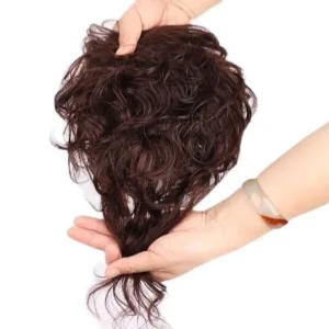 엄마가발 조각 정수리 부분 중년 여성 셋팅펌