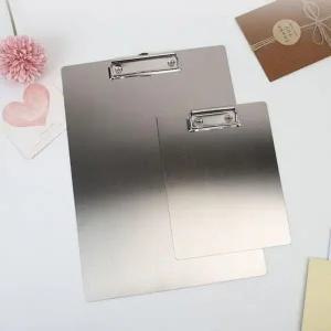 [셀러에이드]서류 스틸 캐주얼 집게 보드(소) 필수템 메뉴판 받침