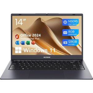 WIPEMIK 노트북 컴퓨터, 8GB RAM, 128GB SSD, 쿼드코어 N5095 프로세서 노트북, 14인치 HD 디스플레이 WiFi 5, 블루투스 5.0, USB 3.0 지원