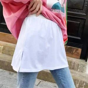 [콩심팥심]페이크 레이어드티 02레이어드티-블랙 허리밴딩