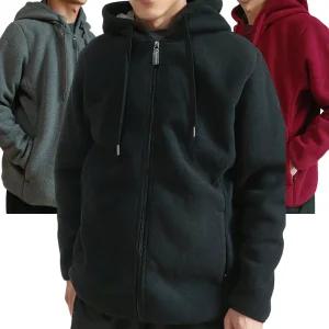 YJ04 남성 플리스 보아털 방한 후드집업점퍼 빅사이즈