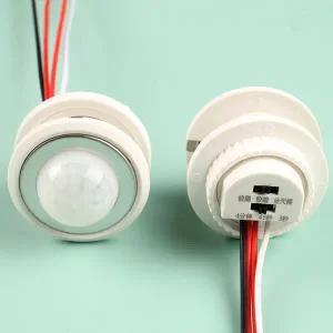 호환 DC5V 12V 24V PIR 모션 센서 스위치 신체 움직임 활성화 감지기 경보기 광 감지 지연 시간 조정 적외