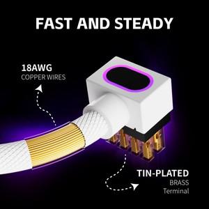 ARGB Aura Sync가 포함된 AIJS GPU 8핀 연장 케이블, 그래픽 카드 연결 단선 컴퓨터 전원