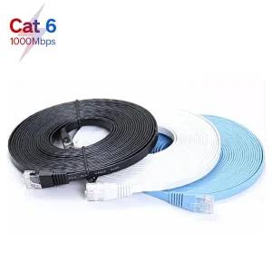 호환 20cm CAT6 플랫 이더넷 케이블 전선가리개 RJ45 Lan 케이블 전선가리개 네트워킹 이더넷 패치 코드 CA