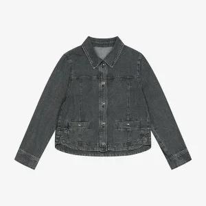 [SI](의정부점)블랙 바이오 워싱 데님 재킷 (SSLJJKH21170) (SSLJJ21170)