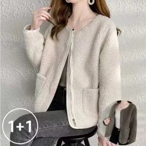 [2장세트] 가을겨울 아우터 뽀글이 양털 집업 자켓