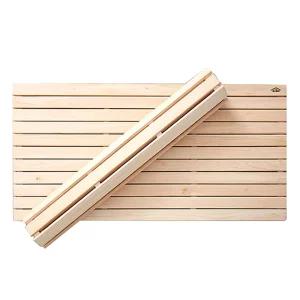 편백나무 롤링 발매트 특대형 / 욕실 화장실 베란다 현관 캠핑 원목 발판