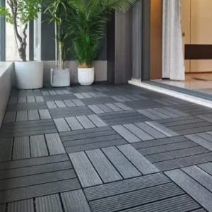 바닥 타일 조립식 데크 베란다 테라스 정원 그레이 바닥 조립식 데크 베란다 테라스