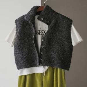 [잇수다랩] 올웨인 부클 니트 조끼