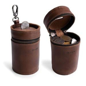 천연 가죽 동전 주머니 돼지 저금통, 현금 보관함 정리함, 남녀용 지갑, 돈 절약 상자, 남성용 거스름돈 지갑 및 파우치, 동전용 작은 남성 지퍼가 달린 케이스 뱅크