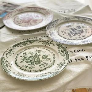 클래식 프렌치 플래터 플레이팅 그릇 과일 접시 파스타 디저트 샐러드