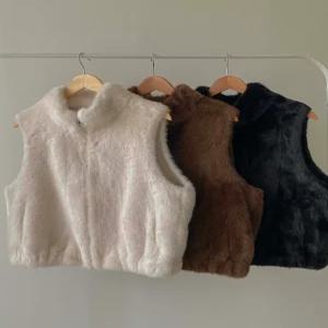 고퀄 밍크조끼 무스탕 밍크조끼 베스트