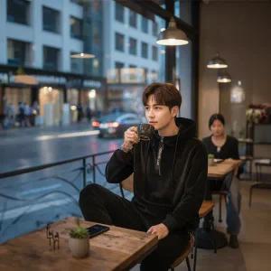 남성 기모 트레이닝 벨벳후드츄리닝 상하세트 겨울맨투맨 바지세트 따뜻한운동복