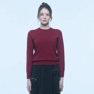 [UNIT](센텀시티점)캐시미어 블렌디드 비키 풀오버 (ZFKKCN10BN-WINE)
