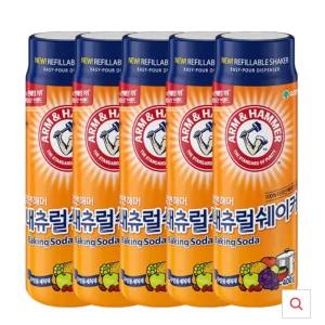 유한 암앤헤머 네츄럴쉐이커 400g 5묶음설겆이세제 세척제 다목적 주방용 전자레인지청소 싱크대 보조 세탁