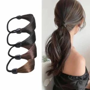 자연스러운 헤어스타일링 인조모 헤어끈