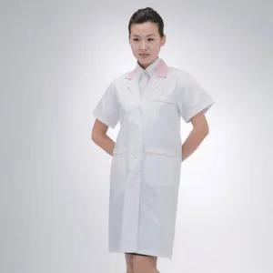 여성 핑크 반팔가운 영양사 의사 약사 실연구실 한의사 실험 실습 실습실 미용사 랩실 물리치료복 실험실