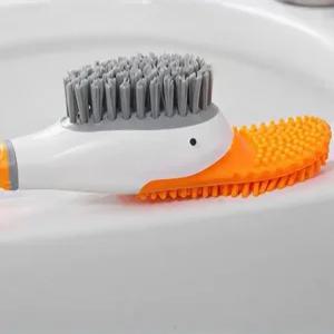 오리 변기솔 변기 청소솔 화장실 욕실 실리콘 솔
