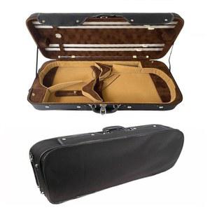 조절 가능한 바이올린 비올라 더블 케이스 15 17 인치 보관 가능 4개의 홀더 악보 가방 2개의 뒷면 스트랩이 있는 하드 백팩 음악가 전문가를 위한 내구성과 경량성