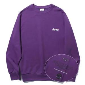 Jeep 백프린팅 맨투맨 GL3TSU816-퍼플