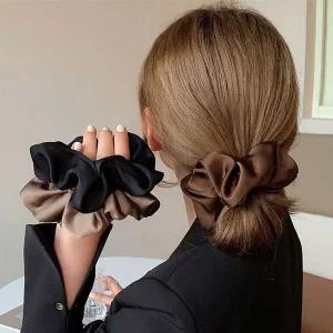 [하프클럽/]새틴 헤어 스크런치 곱창 밴드 헤어끈 슈슈 머리