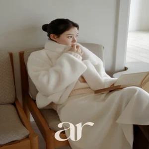 (MADE/눈송이감촉/털빠짐NO/보온감MAX) 메이븐 카라 히든 걸고리 미니 퍼 자켓 jk2996