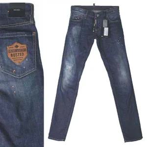 [디스퀘어드2][쏘카라멜 울산]디스퀘어드 리트로 방패진 슬림핏 S74LB0180