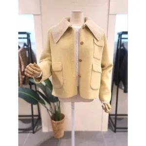[대구백화점] [미스칸트]와이드카라니트자켓 옐로우(KEJPPB03YE)