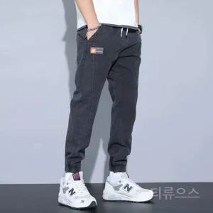 티류으스 남성 여름 데님 하렘 팬츠 루즈핏 조거핏 빅사이즈 Lyw