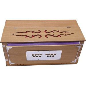 하모니움 옥타브 스토퍼 커플러 기능 세븐 폴드 벨로우즈 42 자연스러운 색상 가방 인디언 프로페셔널 포함