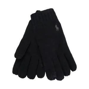 [폴로랄프로렌] 25FW 남성 플리스 라인드 워셔블 메리노 터치 장갑 폴로블랙 PC1428 001