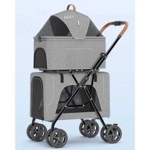 대형견 웨건 개모차 카트 강아지유모차 반려견 산책용 그린