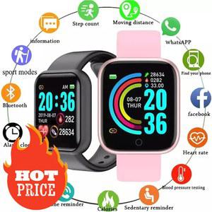 컬러 스크린이 포함된 Y68 스마트 밴드: 걸음 수 카운터, 다중 운동 모드, 앱 알림, 사진 촬영 원격 및 음악 제어 시계