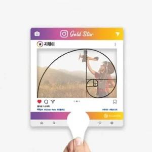 [수지원] 골드스타 부채(10인용) 학교 교구 수학체험키트 재미있는 황금 비율 사진찍