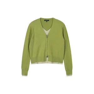 [LAP](센텀시티점)브이넥 지퍼가디건 니트 AR4KHA73