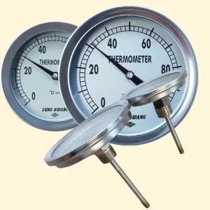 [Utong24]good 온도계T형 75파이100파이 PT1/2 바이메탈 센서 탑재 배관용 온도측정