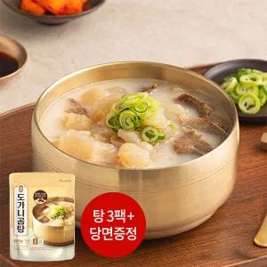 바른 도가니곰탕 600g, 3팩(돌돌이 당면)