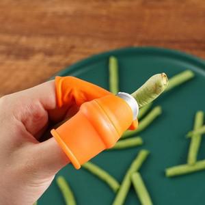 실리콘 엄지 칼 손가락 보호기 기어 절단 야채 수확 꼬집는 식워터 블레이드 가위 정원 도구