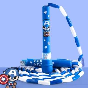 캡틴아메리카 줄넘기 스포츠 스포츠줄넘기 줄꼬임방지 홈트 유산소 다이어트 헬스