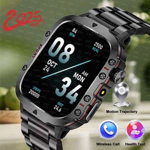 2025 새로운 비즈니스 Smartwatch Baron 1.96인치 HD 블루투스 통화 건강 추적기 맞춤형 사진 앱 제어 시계 스마트 글로벌 버전