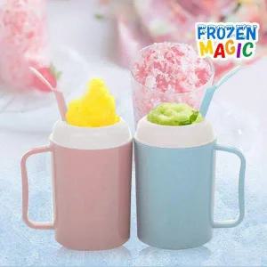 [콩심팥심]슬러시 제조기 연핑크 연블루 소형 얼음음료 기계