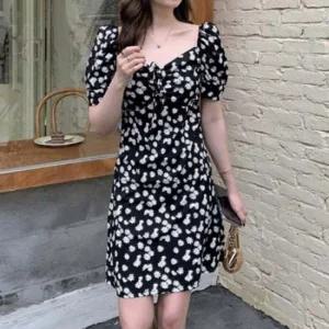 롱원피스 브이넥 화사한 플라워 오프숄더 변신 미니원